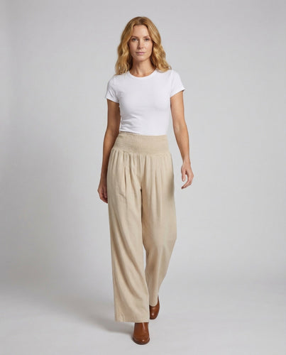 Women's Palazzo Pants High Smock Waist