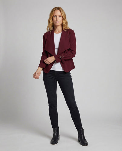 Women's Waterfall Blazer Buckle Cuffs