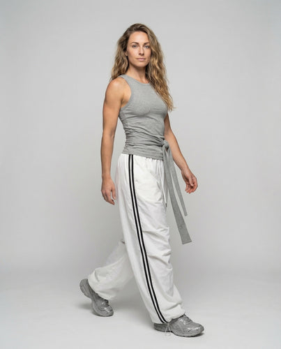 Women's Harem Pants Sports Style Contrast Stripes