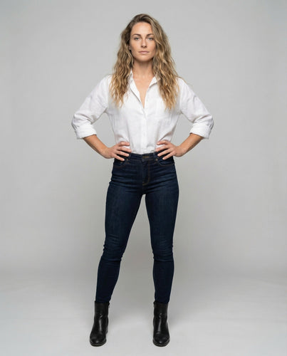 Women Shirt Blouse Linen Look Open Collar