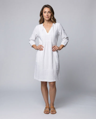 Women's Beach Dress Linen-Cotton Mix Hood