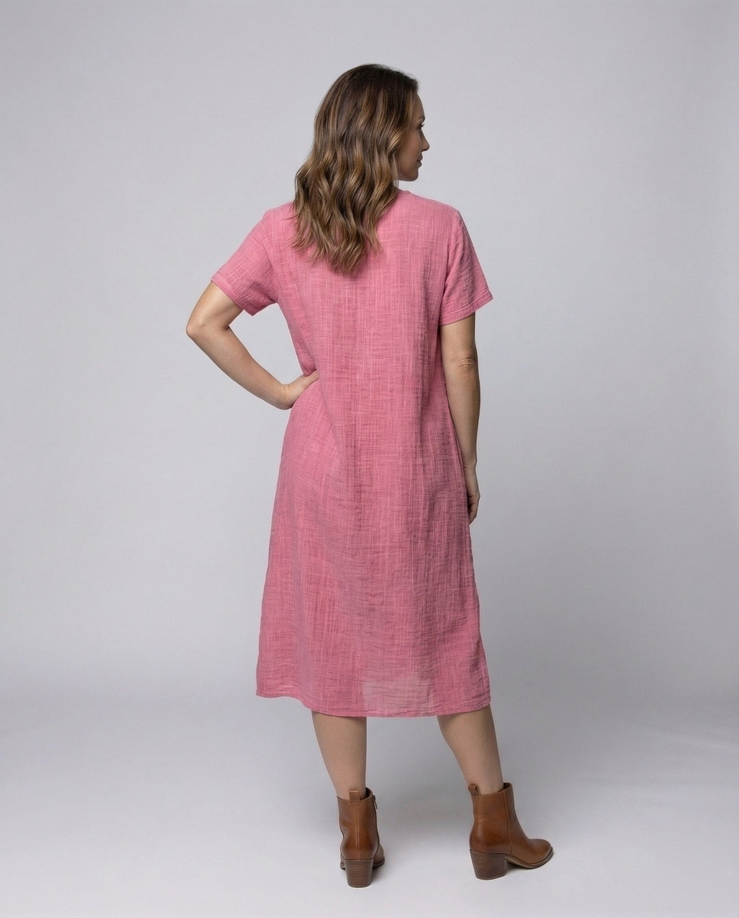 Women's Muslin Maxi Dress Loose Kaftan Cut