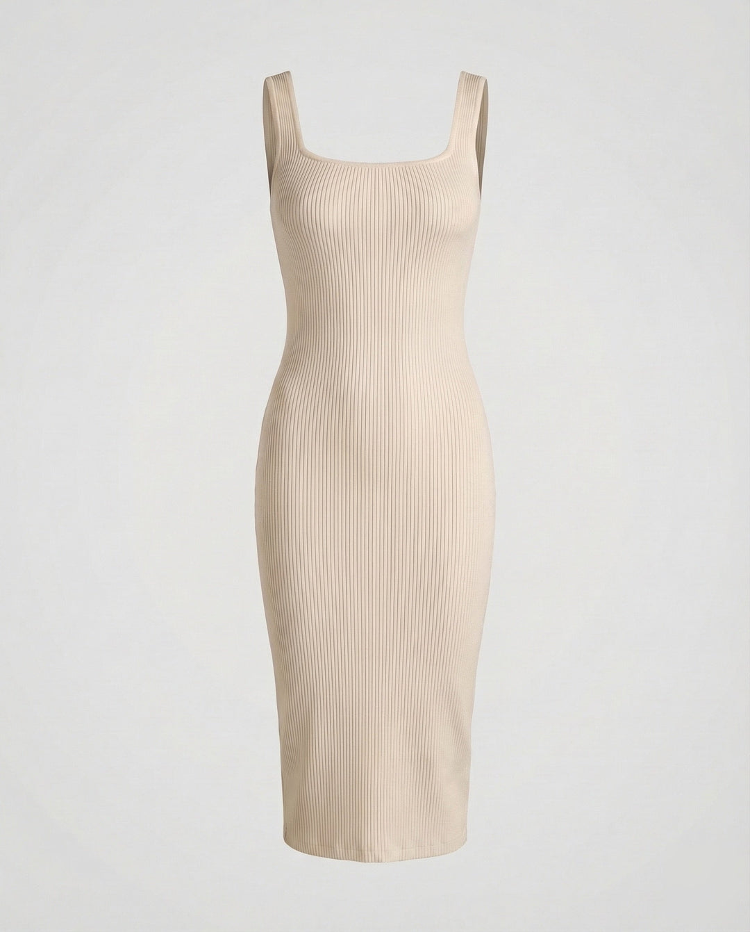Women's Ribbed Midi Dress Shaping