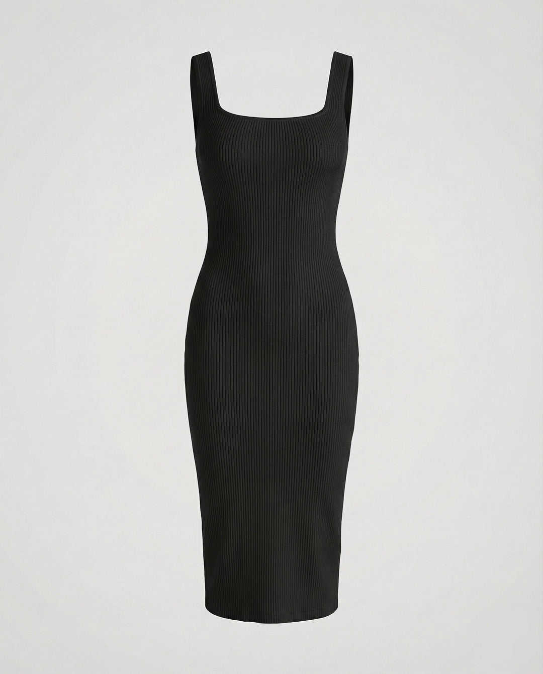 Women's Ribbed Midi Dress Shaping