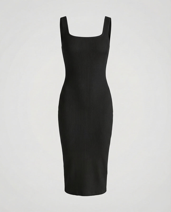 Women's Ribbed Midi Dress Shaping