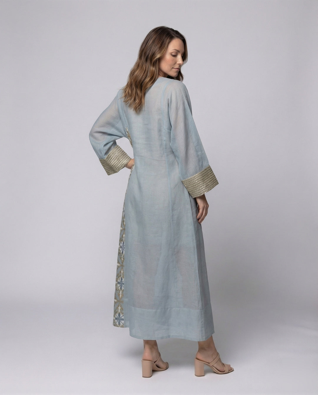 Women’s Maxi Kaftan Embroidered Bust Area