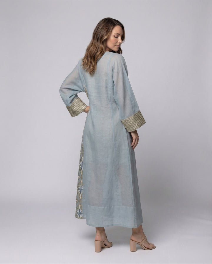 Women’s Maxi Kaftan Embroidered Bust Area