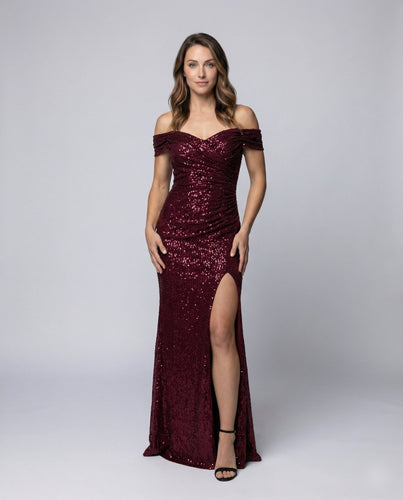Women's Sequin Evening Dress Mermaid Silhouette