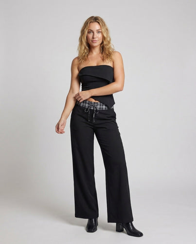 Ladies Marlene Pants Extra Wide Leg Length Crease