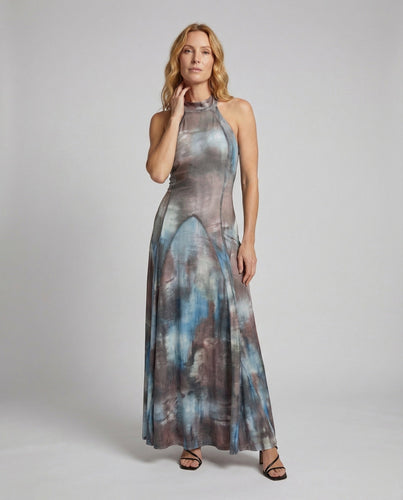 Women's Maxi Dress Halter Neck A-Line Skirt