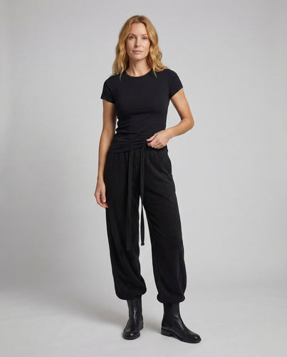 Women Winter Palazzo Pants Balloon Wide Lined