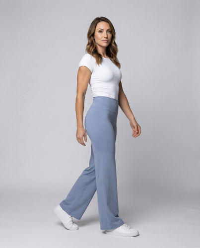 Ladies high-waisted elastic lounge pants