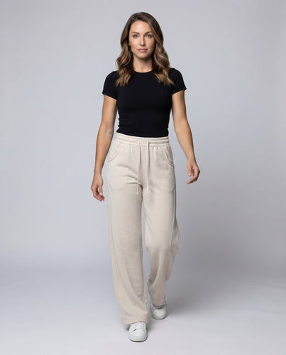 Women's high-waisted palazzo jogging pants