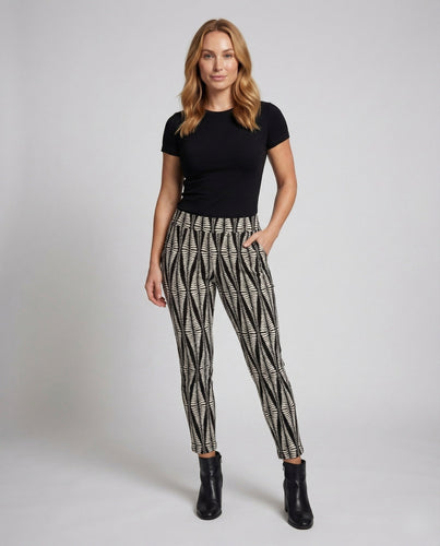 Women's ankle-length fitted jersey pants