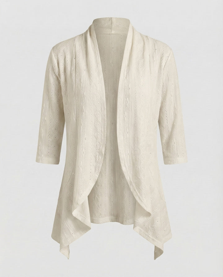 Women lightweight lace embroidery tunic jacket.