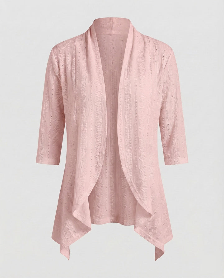 Women lightweight lace embroidery tunic jacket.