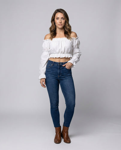 Women's casual shirt blouse made of crêpe viscose