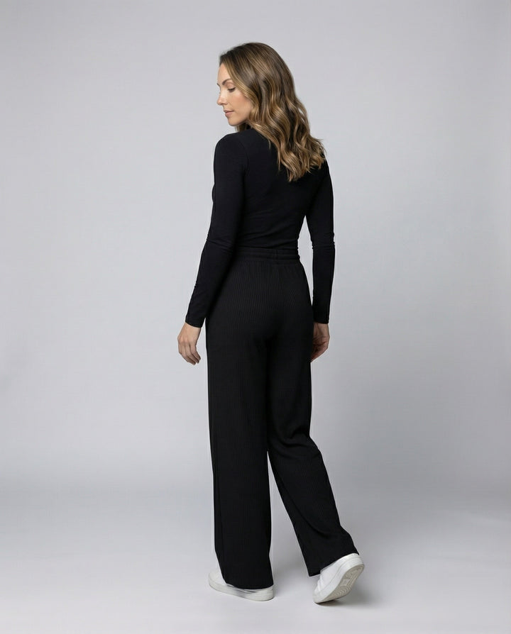 Women's wide-swinging pleated palazzo pants