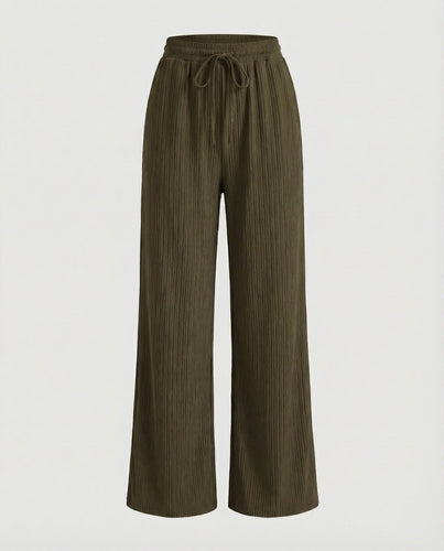 Women's wide-swinging pleated palazzo pants