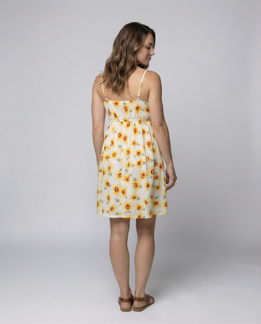 Women's floral flower mini dress