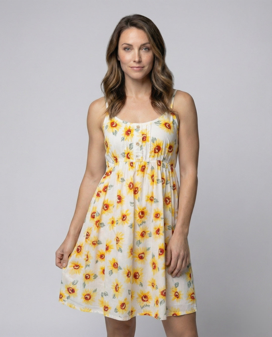 Women's floral flower mini dress