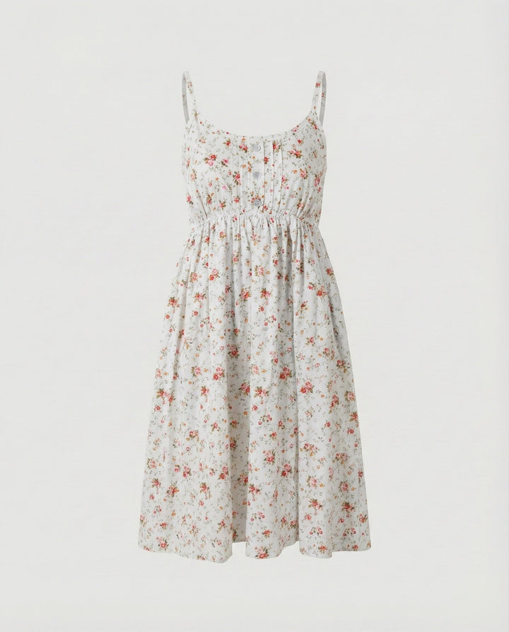 Women's floral flower mini dress