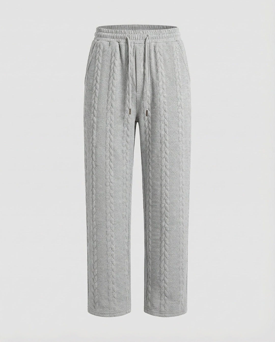 Women's Cable Knit Lounge Pants with Drawstring