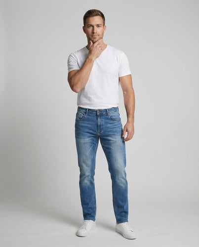 Men's slim fit denim pants