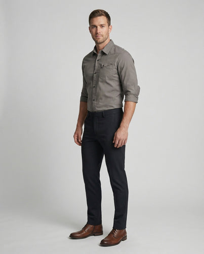 Men's slim fit business shirt
