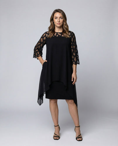 Women geometric chiffon cover-up dress
