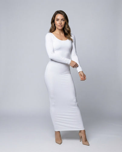 Ladies figure-hugging ankle-length maxi dress