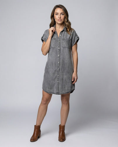 Women's casual jeans shirt dress