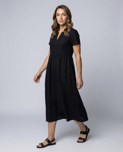 Women casual beach summer dress with empire seam