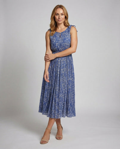 Women's airy Boho max dress with tied straps
