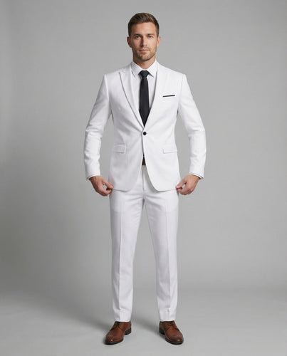 Men's elegant tailored wedding suit
