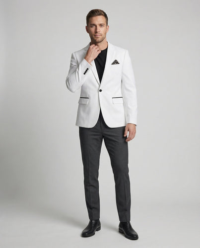 Men's single-breasted tuxedo jacket