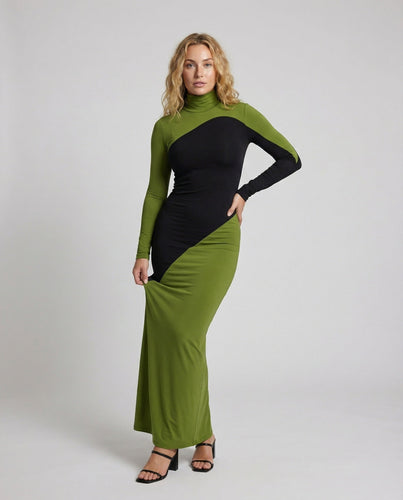 Ladies elegant maxi dress in mermaid look