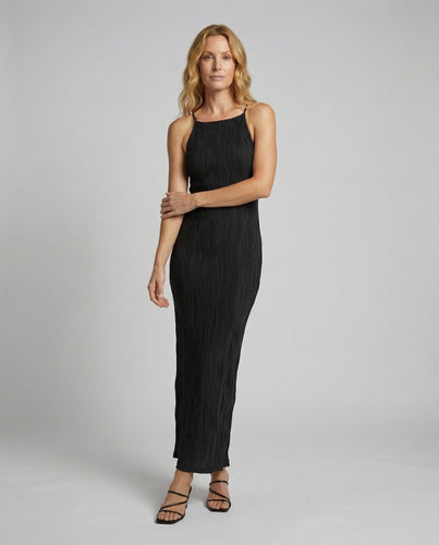 Ladies elegant maxi dress made of textured knit