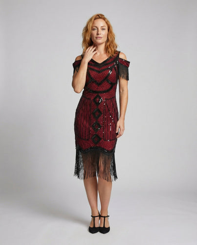 Ladies Flapper Dress in the Style of the 1920s