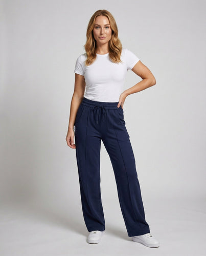 Women's high-cut wide jogging pants