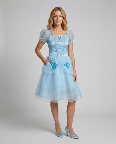 Women's Princess Costume Dress with Tulle Skirt