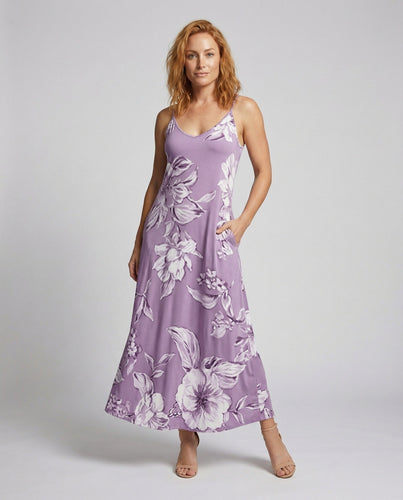 Ladies Boho Maxi Dress with Spaghetti Straps