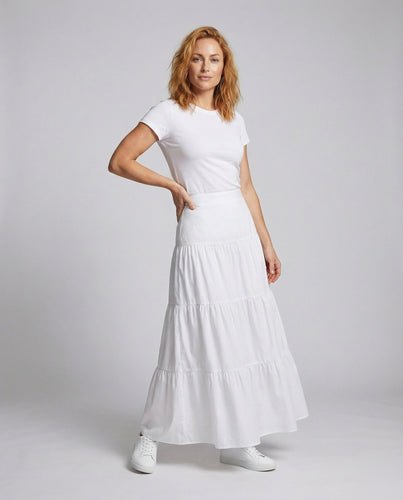 Women's flowing layered skirt in Boho look