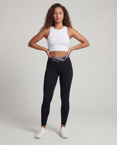Women's high-waisted sports leggings with waist shaping