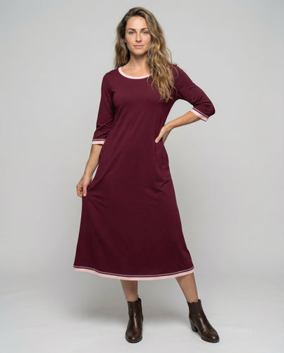 Women's Casual Maxi Nightdress made of Stretch Jersey