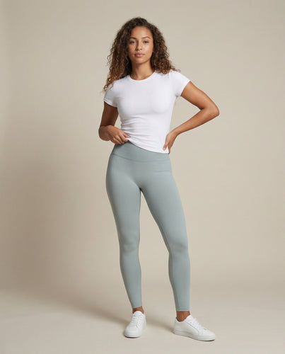Women's shaping fitness leggings with gathering