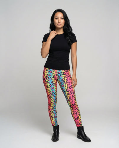 Ladies patterned leggings with star motif