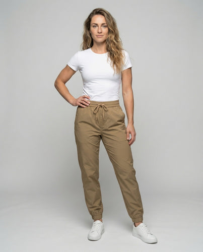 Women's casual cargo pants with patch pockets