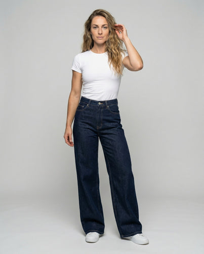 Women's Palazzo Jeans Pants with Extra Wide Leg