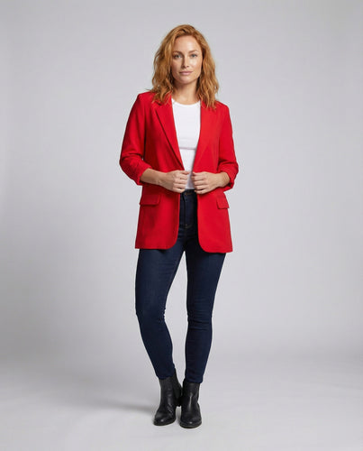 Ladies Elegant Three-Quarter Sleeve City Blazer